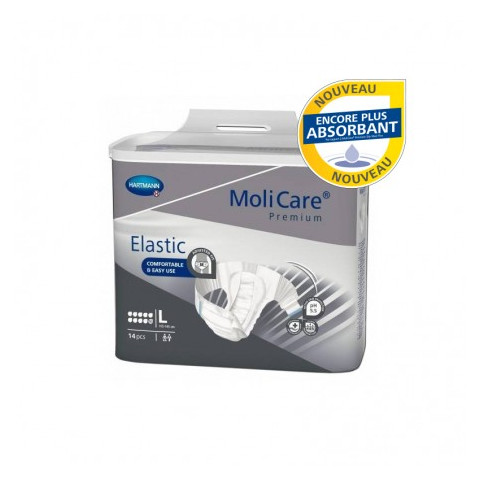Couches adulte - Hartmann MoliCare Elastic L - 10 Gouttes Hartmann Molicare Premium Elastic - 1