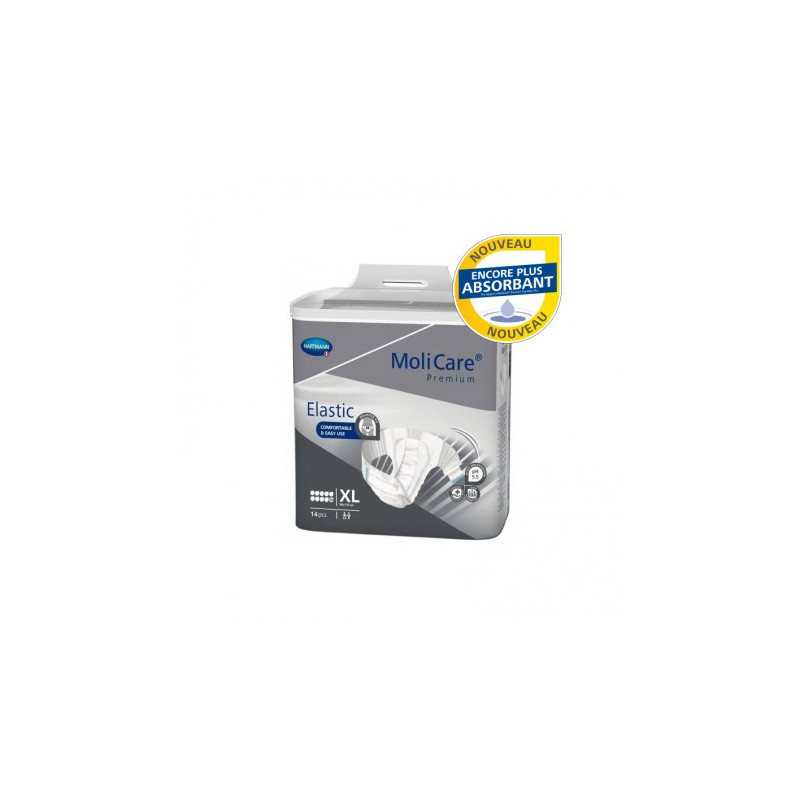 Couches adulte - Hartmann MoliCare Elastic XL - 10 Gouttes Hartmann Molicare Premium Elastic - 1