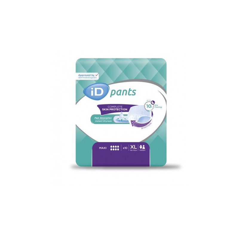 SLIP ABSORBANT / PANTS - ONTEX- ID PANTS XL MAXI - 1 SLIP ABSORBANT / PANTS - ONTEX- ID PANTS XL MAXI - 1