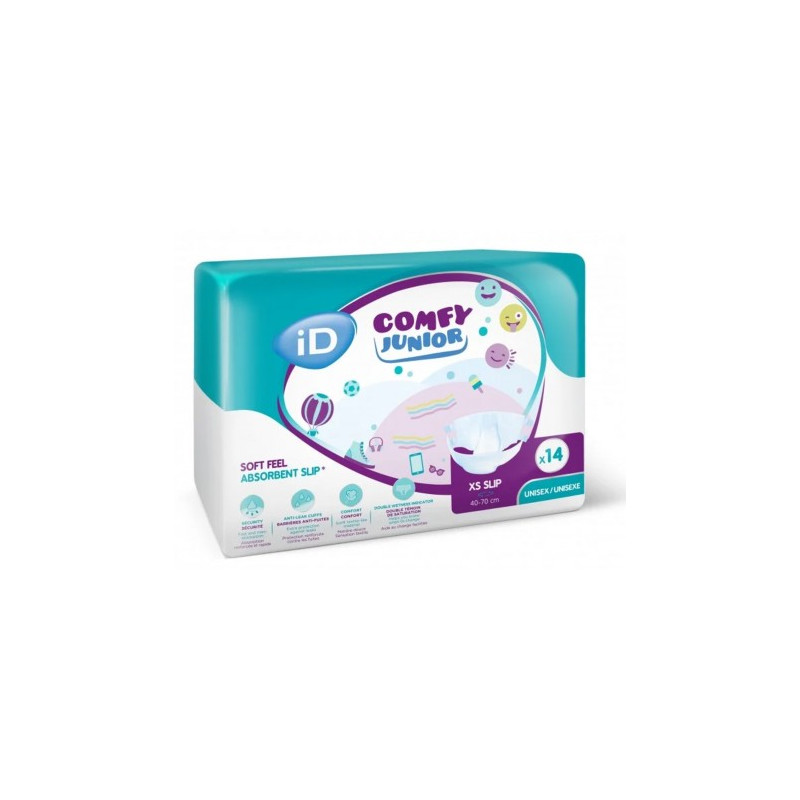 Couche ado - Ontex ID Comfy Junior Slip XS Ontex ID Comfy Junior - 1