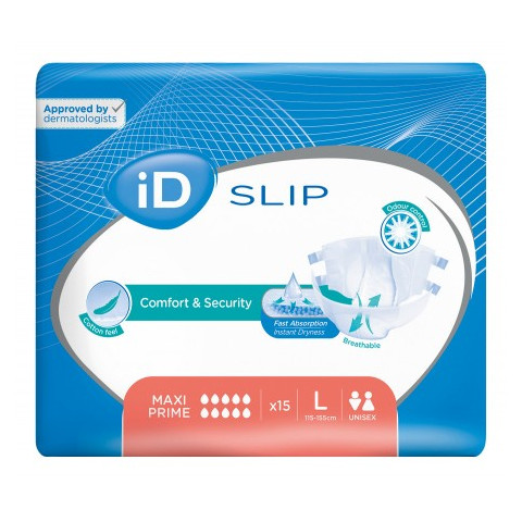 Couches adulte - Ontex-ID Expert Slip - L - Maxi Prime Ontex ID Expert Slip - 1