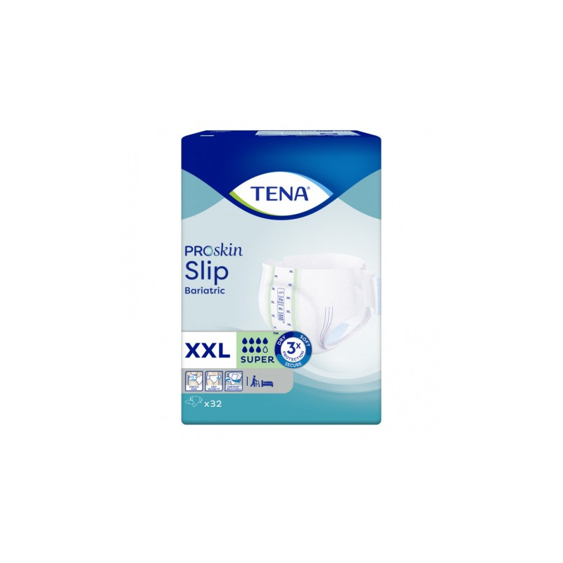 Couches adulte - TENA Slip XXL Bariatric Super Tena Slip - 1