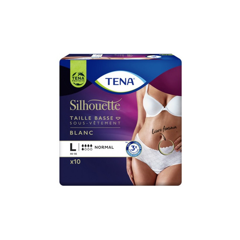Protection urinaire femme - TENA Silhouette Normal - Large Tena Silhouette - 2 Protection urinaire femme - TENA Silhouette Normal - Large Tena Silhouette - 2