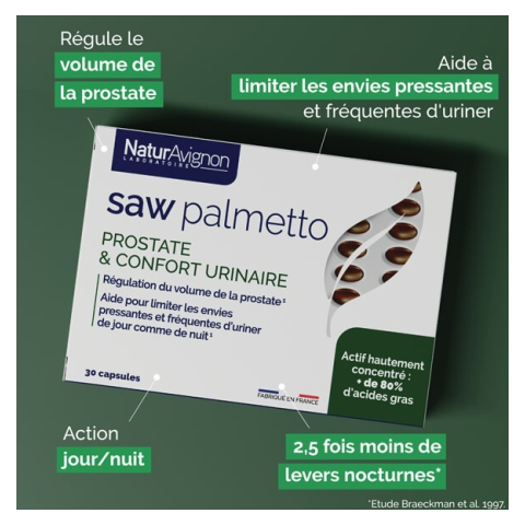 Prostate & confort urinaire - Saw palmetto NaturAvignon - 2