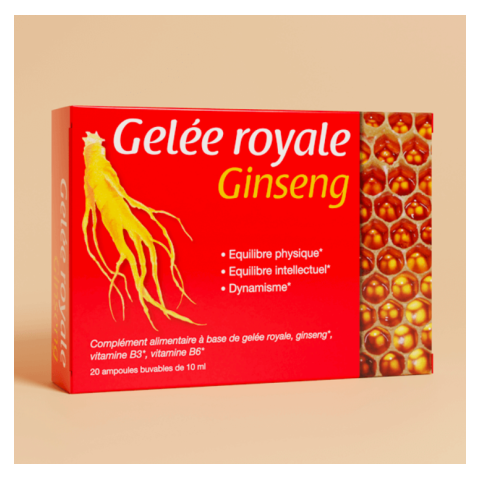 Gellée royale Ginseng ampoules NaturAvignon - 1