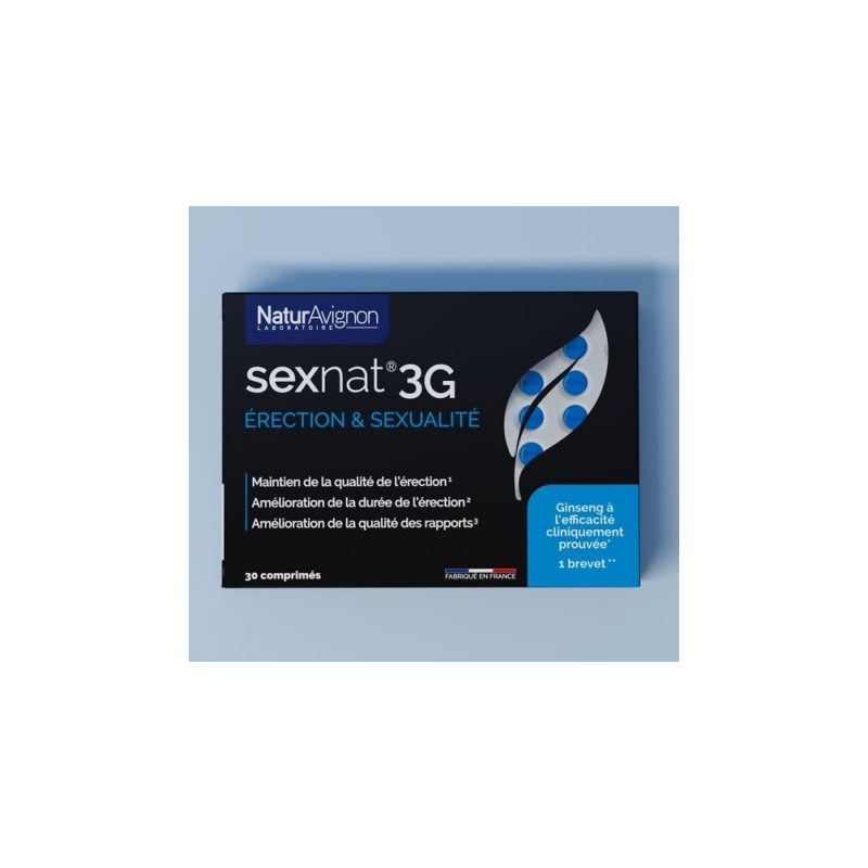 Complément alimentaire érection & sexualité - Sexnat 3G NaturAvignon - 1