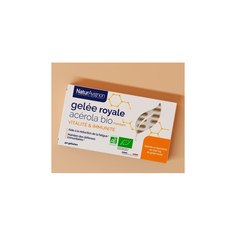 Gelée royale acérola bio - vitalité et l’immunité NaturAvignon - 1