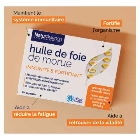 Huile de foie de morue - Fortifier l'organisme NaturAvignon - 2