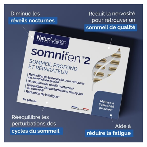 Somnifen 2 - sommeil profond et réparateur NaturAvignon - 2