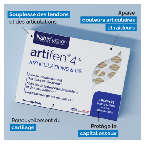 Complément alimentaire douleurs articulaires - Artifen 4+ NaturAvignon - 2