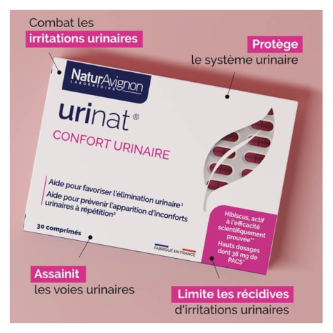 Complément alimentaire contre les fuites urinaires - Urinat NaturAvignon - 2