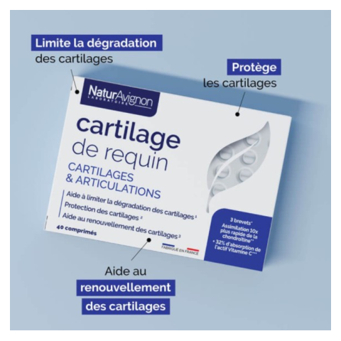 Cartilage de requin - Cartilage et articulations NaturAvignon - 2