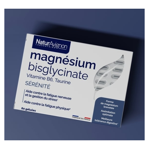 Magnésium bisglycinate - Réduire la fatigue NaturAvignon - 2