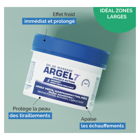 Argel 7 - Gel de massage articulaire en pot NaturAvignon - 2