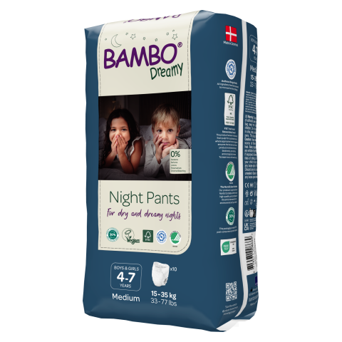Abena Bambo Dreamy mixte 4-7 ans - 15 à 35 kg - Couches culottes énurésie Abena BAMBO Nature - 1