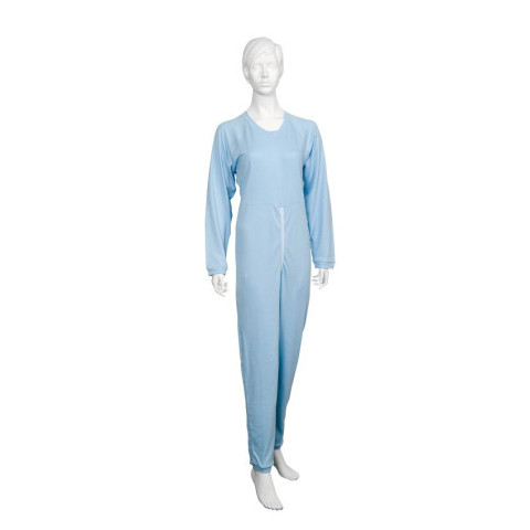 Grenouillère adulte bleue manches longues Identités - 1
