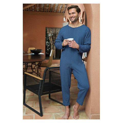 Grenouillère manches et jambes longues coton