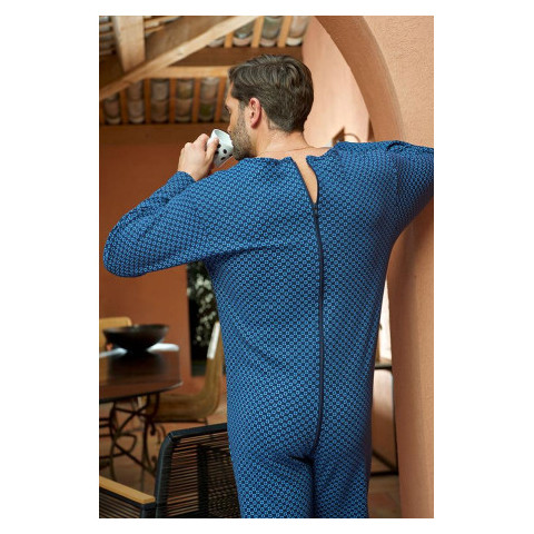Grenouillère manches et jambes longues coton