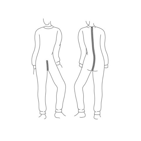 Grenouillère manches et jambes longues coton