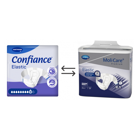 Confiance Elastic 9 gouttes M - Couches adulte Hartmann Confiance - 1