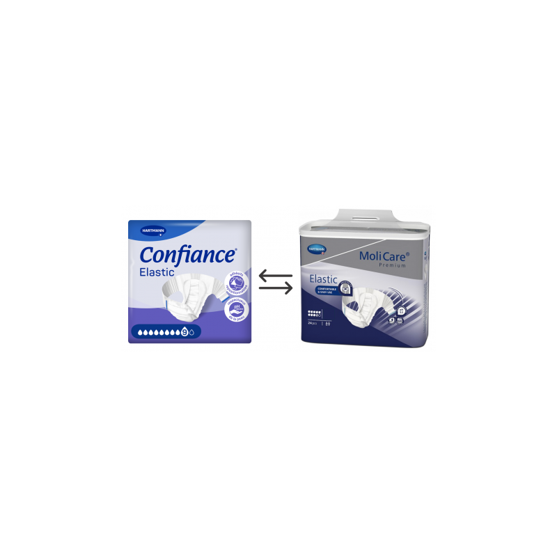 Confiance Elastic 9 gouttes M - Couches adulte Hartmann Confiance - 1
