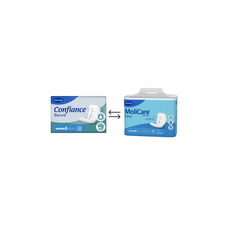 Confiance Secure 6 gouttes - Protection urinaire anatomique Hartmann Confiance - 1