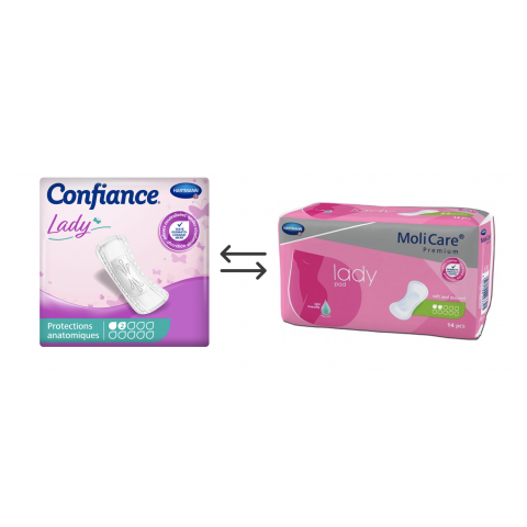 Confiance Lady Pads 2 gouttes - Protection urinaire femme Hartmann Confiance - 1