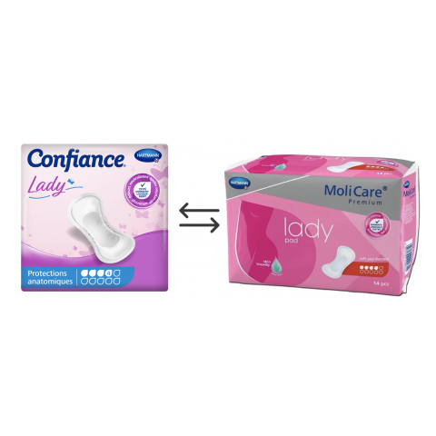 Confiance Lady Pads 4 gouttes - Protection urinaire femme Hartmann Confiance - 1