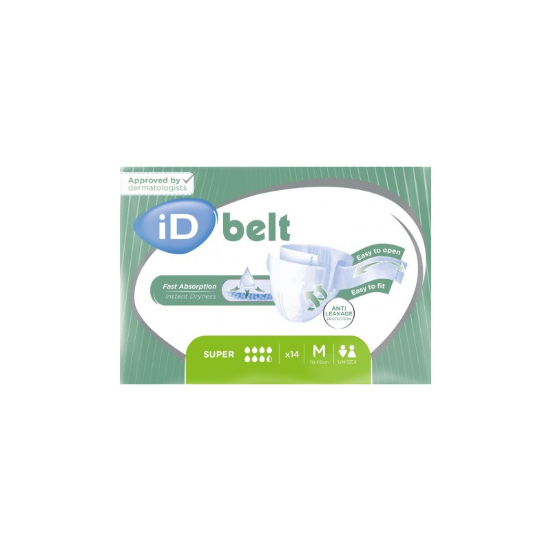 Ontex iD Expert Belt M Super - Couches adultes à ceinture iD Expert Belt - 1 Ontex iD Expert Belt M Super - Couches adultes à ceinture iD Expert Belt - 1