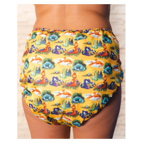 Couche lavable adulte Dragons - Pupus Pupus - 2
