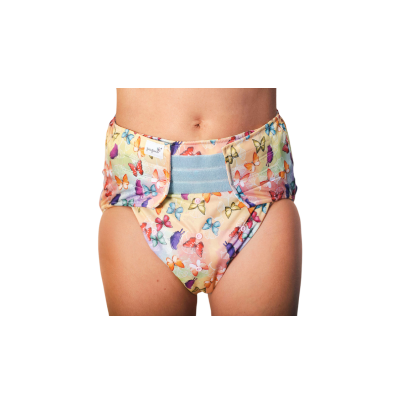 Couche lavable adulte Papillons - Pupus Pupus - 1 Couche lavable adulte Papillons - Pupus Pupus - 1