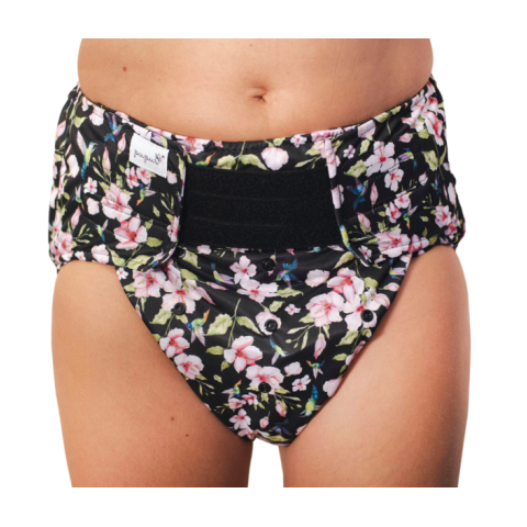 Couche lavable adulte fleurs - Pupus Pupus - 1