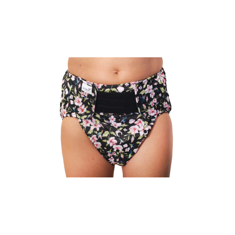 Couche lavable adulte fleurs - Pupus Pupus - 1 Couche lavable adulte fleurs - Pupus Pupus - 1