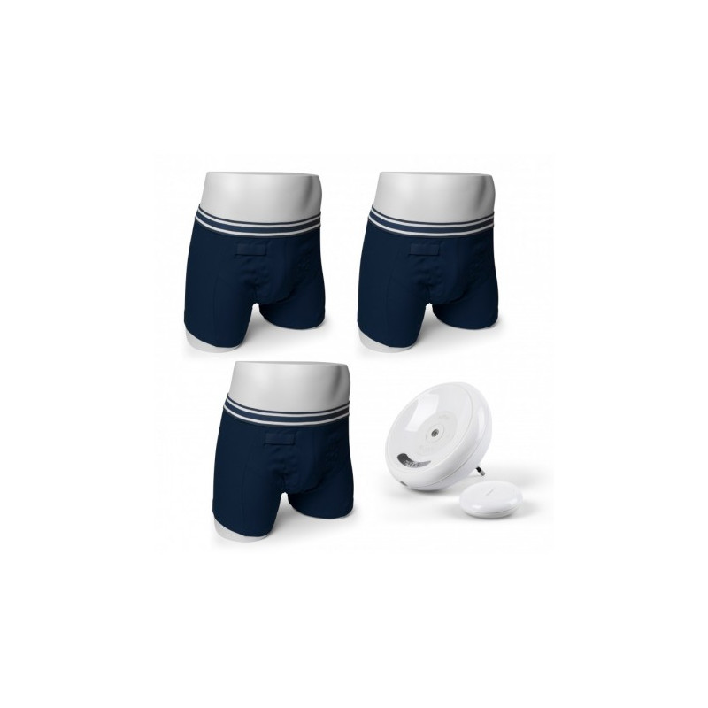 Lot de 3 boxers garçon + alarme stop pipi sans fil Rodger