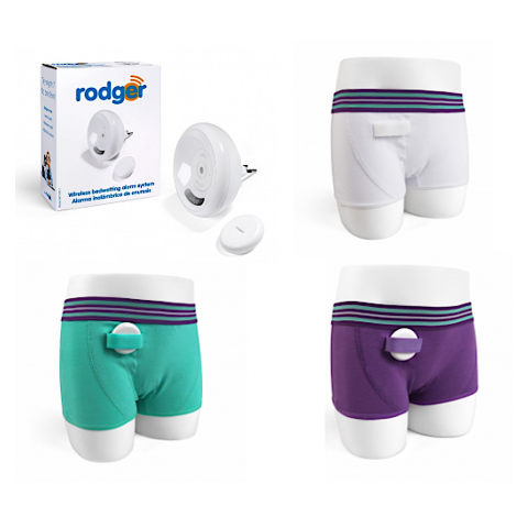 Rodger - Lot de 3 boxers filles + alarme stop pipi sans fil - 5