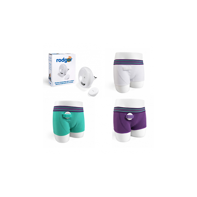 Rodger - Lot de 3 boxers filles + alarme stop pipi sans fil  - 5