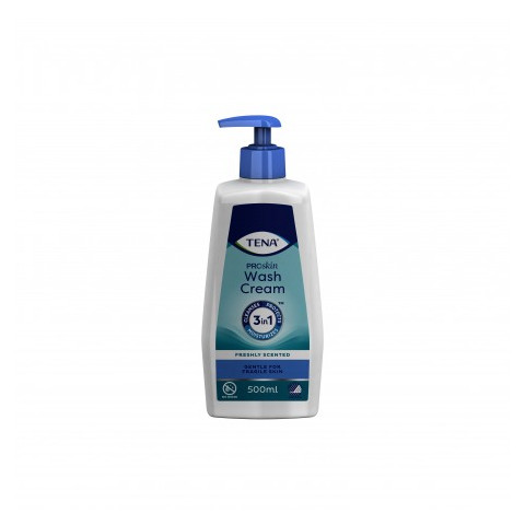 Crème lavante - TENA Wash Cream ProSkin - 500 ml (flacon )   Tena Wash - 1