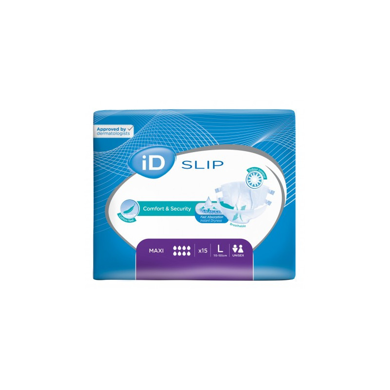 Couches adulte - Ontex-ID Expert Slip L Maxi Ontex ID Expert Slip - 1