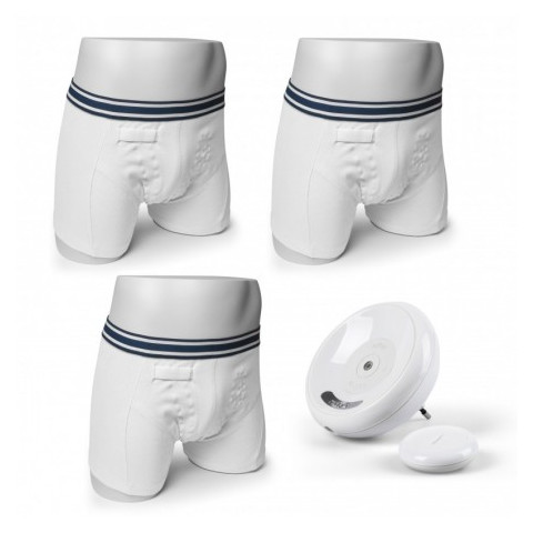Lot de 3 boxers garçon + alarme stop pipi sans fil Rodger