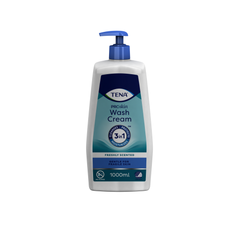 Crème lavante - TENA Wash Cream - 1L (flacon) Tena Wash - 1