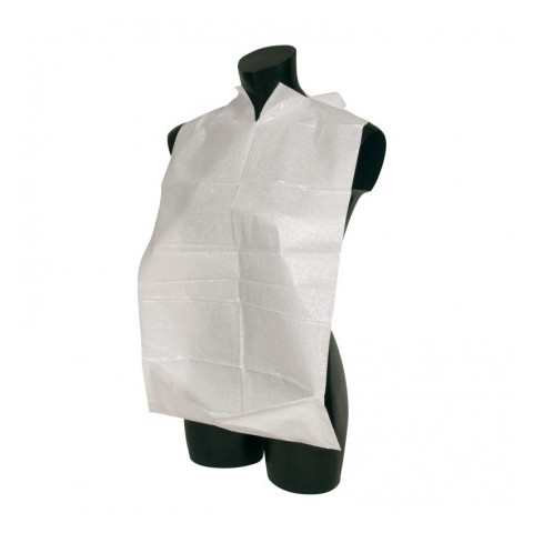Bavoir adulte, imperméable, avec poche réversible