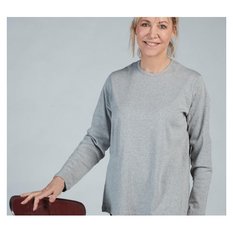 Benefactor - tee-shirt manches longues - ouverture arrière avec boutons-pression