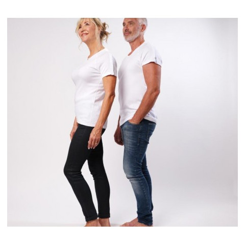 Tee-Shirt Mixte - manches courtes ouverture épaules aimants - Benefactor Benefactor - 2