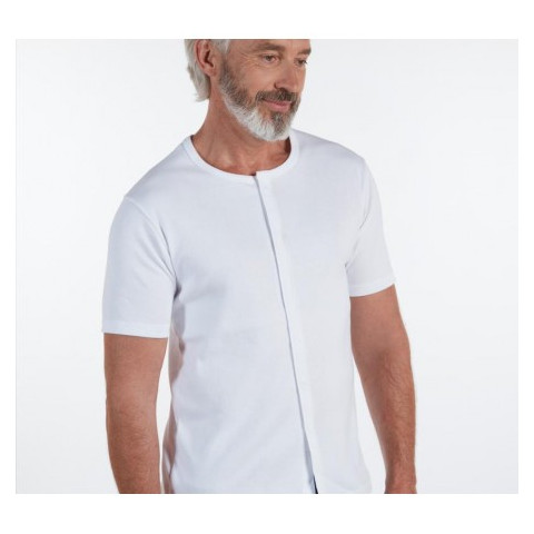 Tee-Shirt Mixte - manches courtes ouverture devant aimants - Benefactor Benefactor - 2
