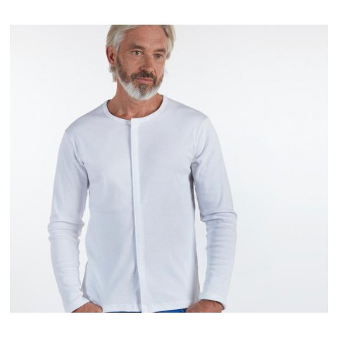 Tee-Shirt Mixte - manches longues ouverture devant aimants - Benefactor Benefactor - 1
