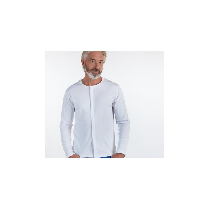Tee-Shirt Mixte - manches longues ouverture devant aimants - Benefactor Benefactor - 1 Tee-Shirt Mixte - manches longues ouverture devant aimants - Benefactor Benefactor - 1