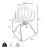 Chaise de douche pivotante Identités - 2 Chaise de douche pivotante Identités - 2