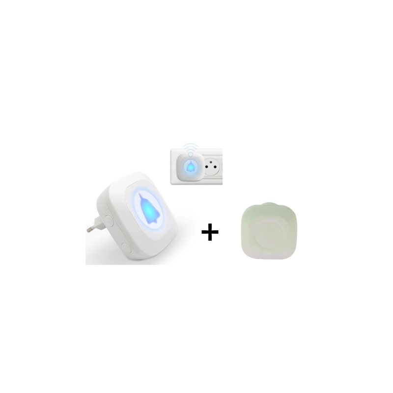 Pack sonnette d'appel d’urgence + récepteur supplémentaire - sans fil ni pile Identités - 1 Pack sonnette d'appel d’urgence + récepteur supplémentaire - sans fil ni pile Identités - 1