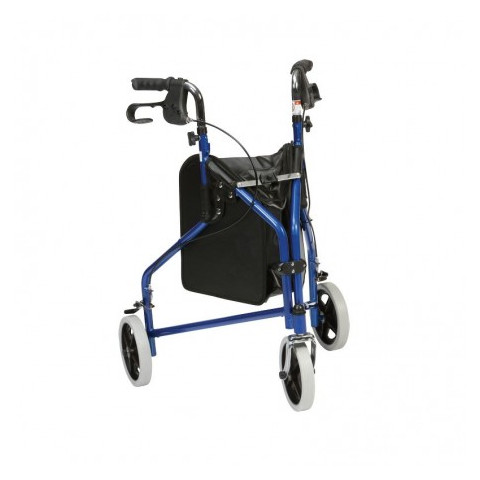 Rollator / Déambulateur 3 roues Delta + sac de transport Identités - 1