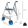Rollator 2 roues pivotantes ARA-D Identités - 4 Rollator 2 roues pivotantes ARA-D Identités - 4